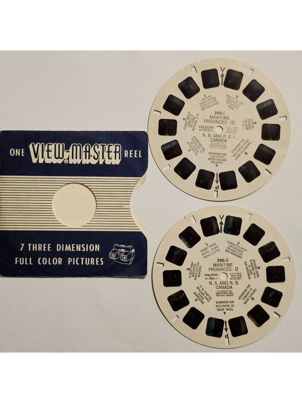 VINTAGE View Master Reels x 2 Maritime Provinces 1956